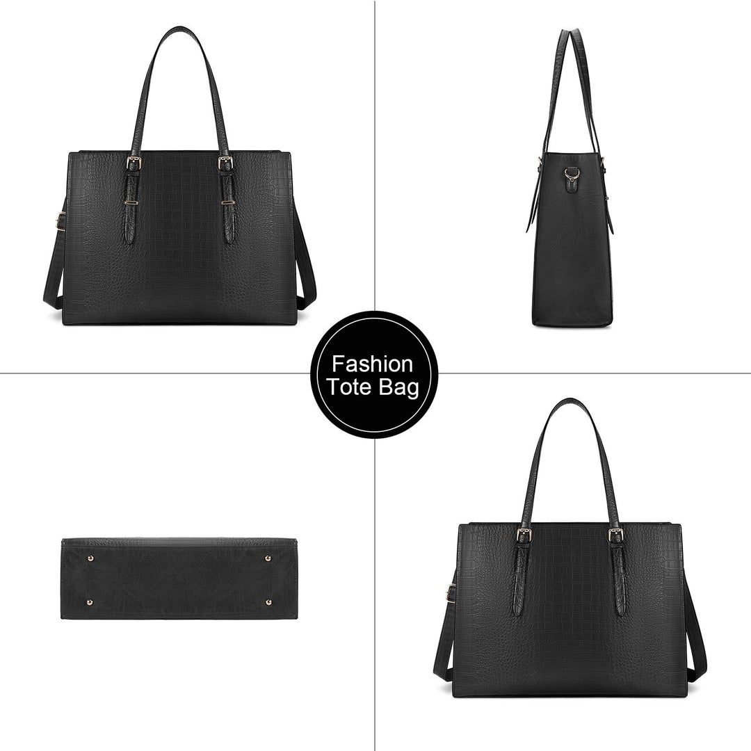 Laptop Bag for Women 15.6 inch Laptop Tote Bag Leather 