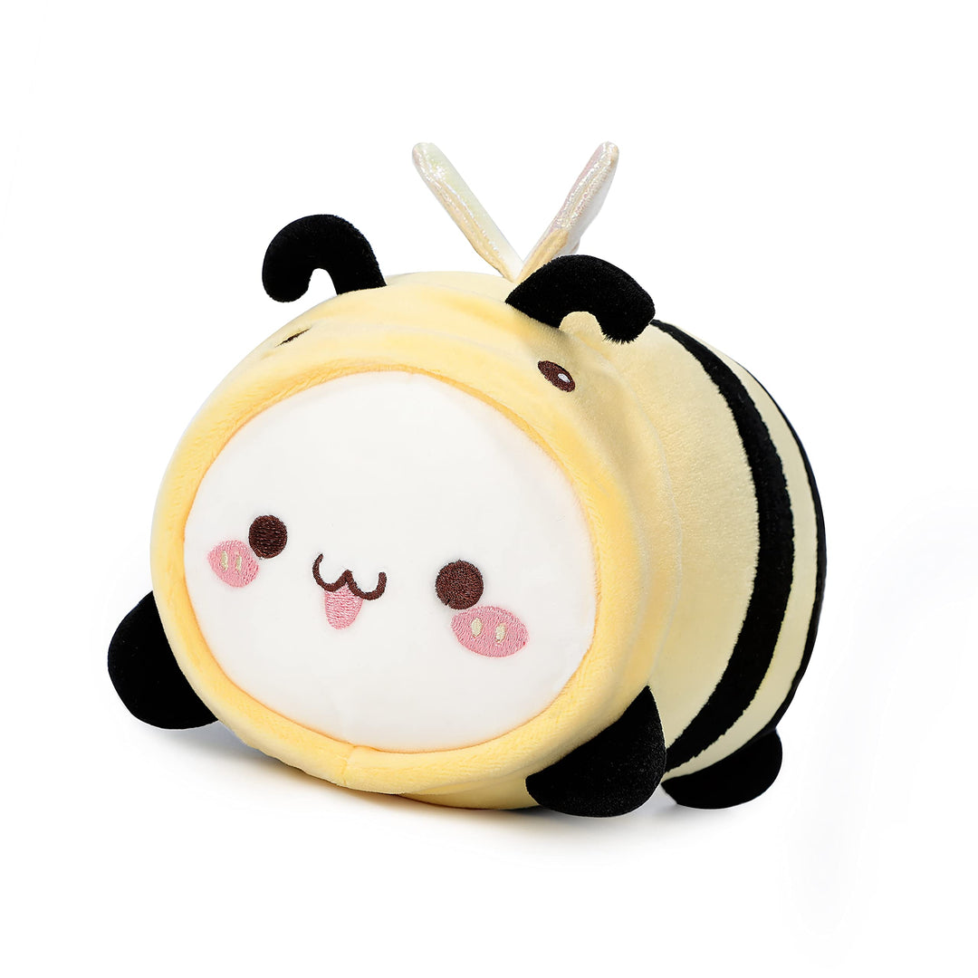 AIXINI 8 Cute Cat Bee Plush Pillow, Kawaii Kitten Honey