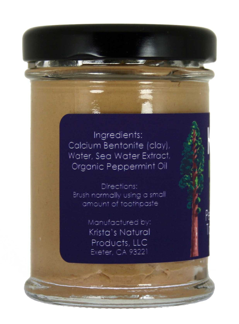 Organic Peppermint Toothpaste made by Krista's Natu