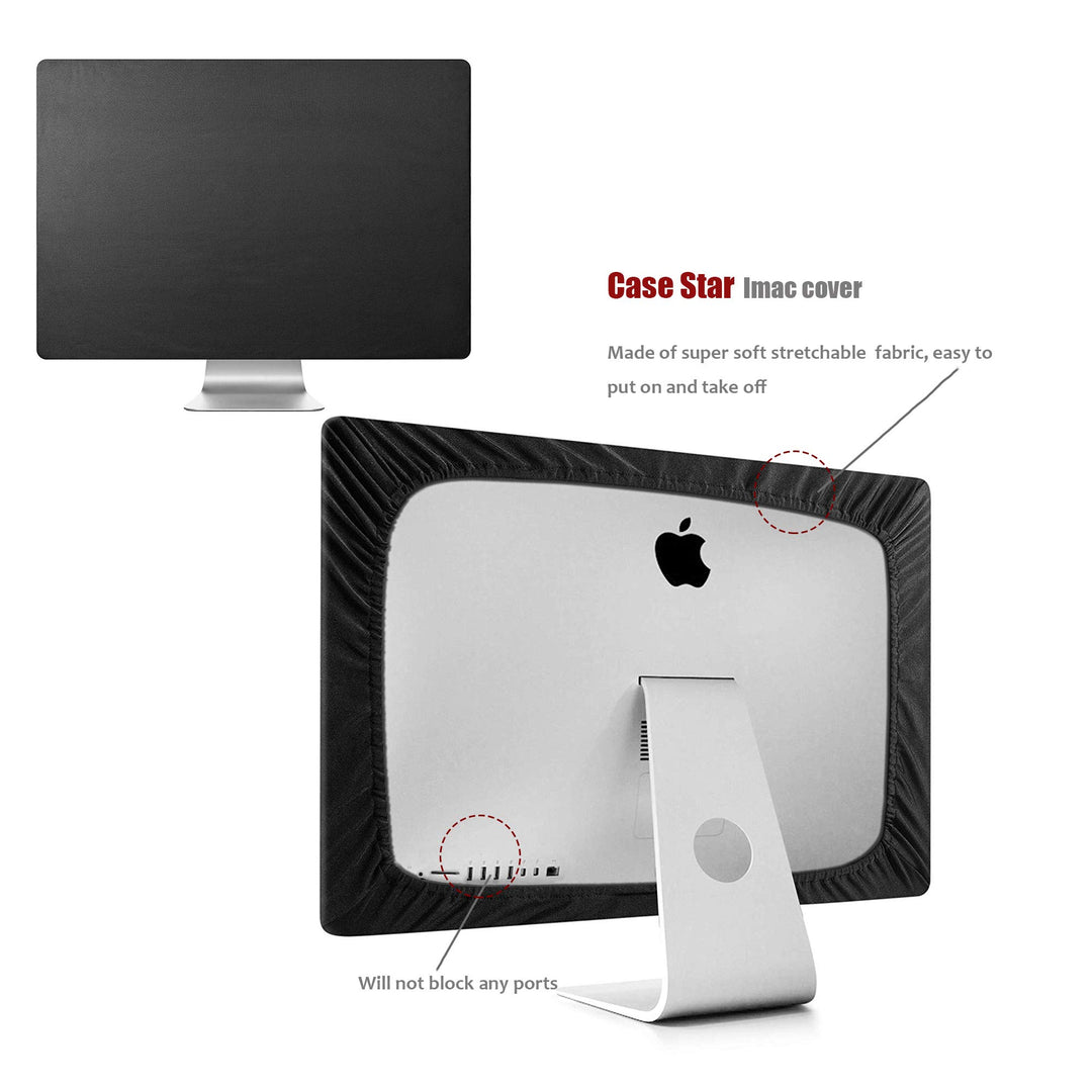 Imac Cover 27 inch Monitor dust Cover Sleeve Display Screen Protector for A1312 / A1419/A1862 (27-inch, Black)