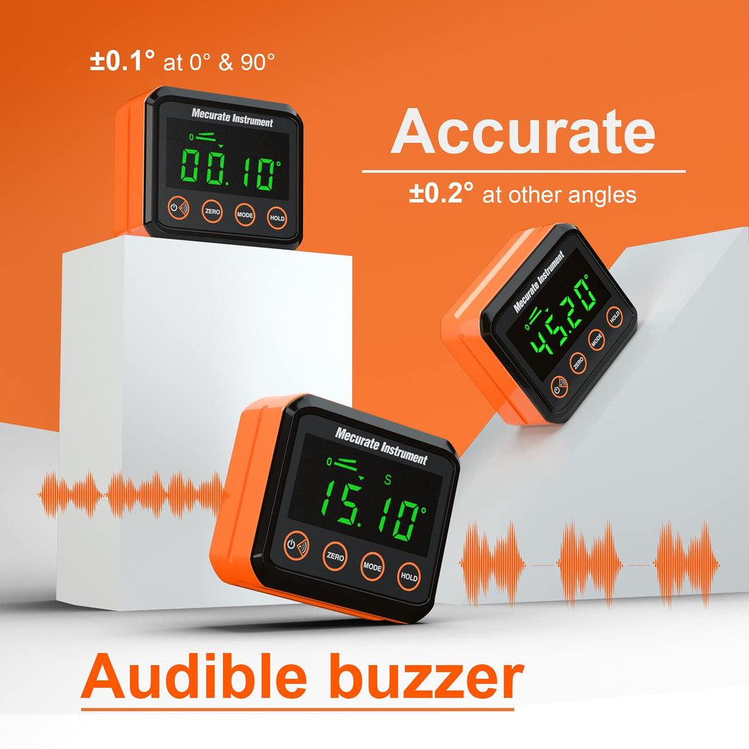 Digital Angle Gauge and Protractor, Precise Measurement Digital Angle Finder tool with LCD and Backlight for Woodworking and Building