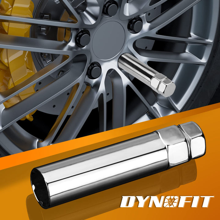 6 Spline Drive Tuner Lug Nuts Key for Wrench with 3/4&#39;&#39; (19mm) and 13/16&#39;&#39;(21mm) Hex, Chrome Lugnuts Socket Replacement Tool for 1/2 12x1.5 12x1.25 Lug Nut