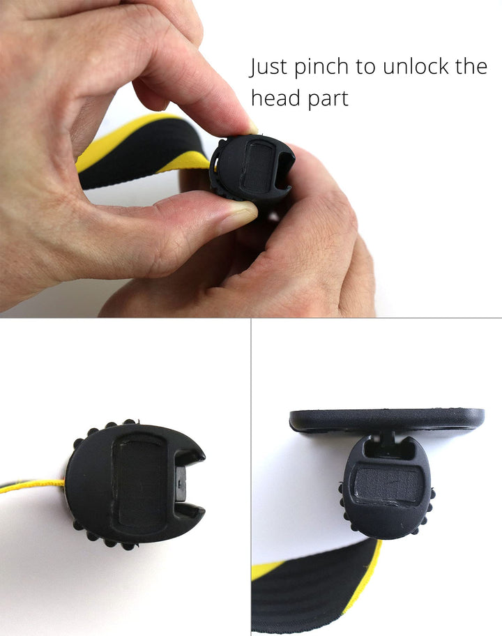 QWORK Fixed Wall Mount Retractable Belt Barrier, ABS Case 16 ft, Black and Yellow Safety Belt with Screws