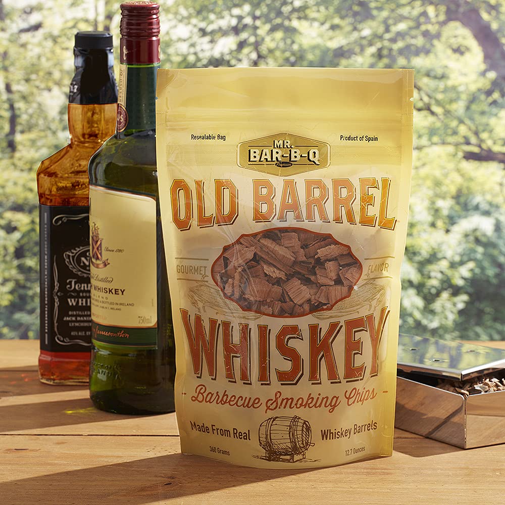 05042BC Whiskey Smoking Chips | Old Oak Barrel Wood Smoker Chips | Made from Genuine Whiskey Barrels | Gourmet Flavor | 12.7 Ounces