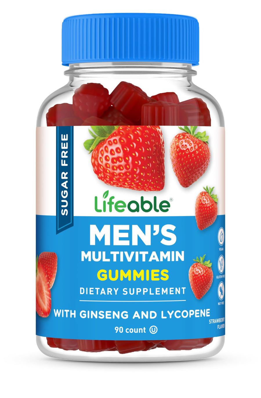 Lifeable Sugar Free Multivitamin for Men Gummies | VIT 