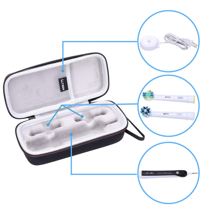 Oral B Toothbrush Hard Case by LTGEM, Fits for Oral-B Pro 1000 &amp; Pro 1500 Power Rechargeable Electric Toothbrush