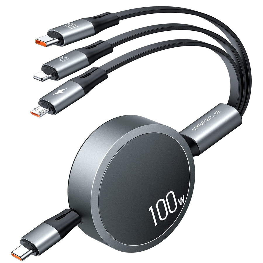 CAFELE 100W 3in1 Multi Charging Cable [Travel Essential