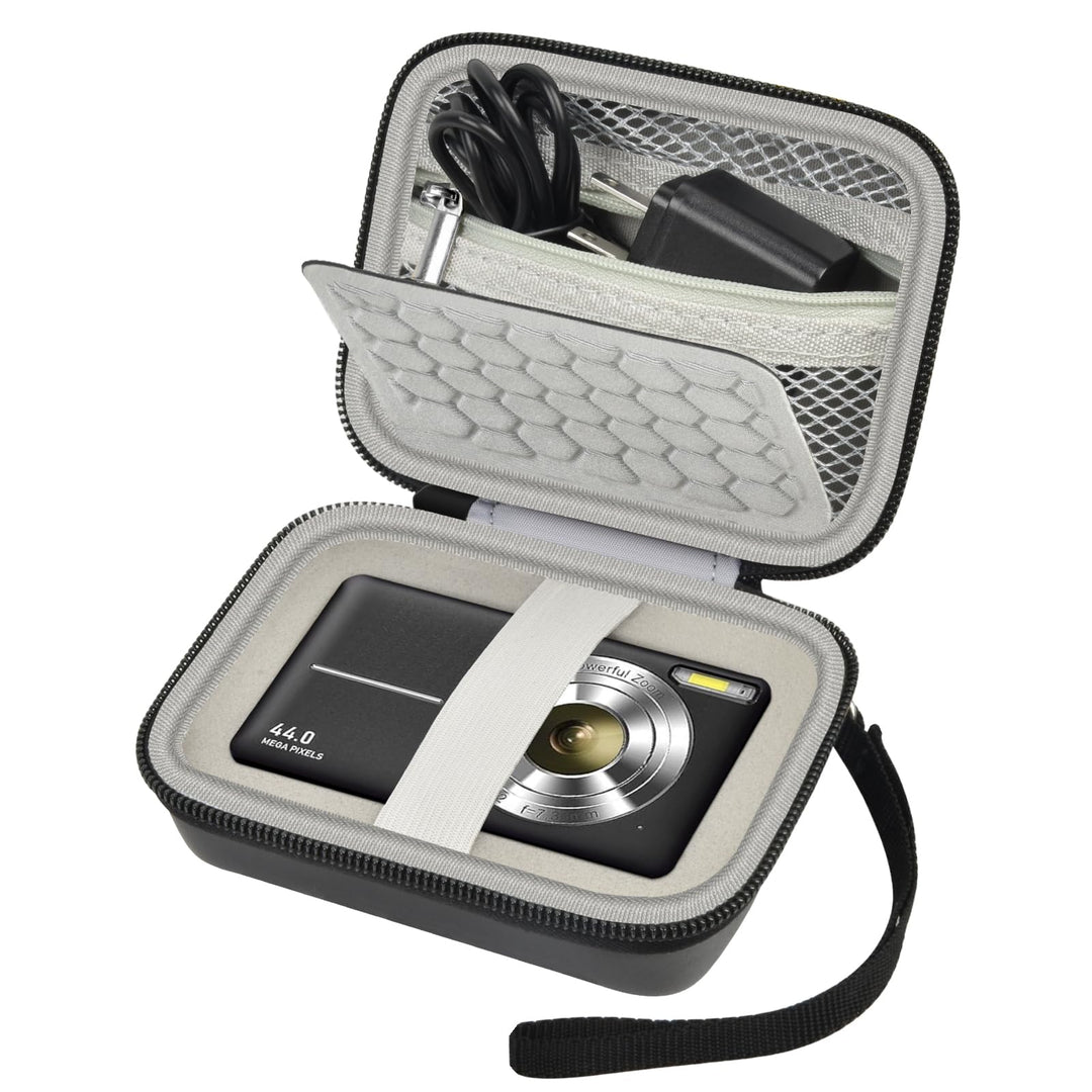 Carrying &amp; Protective Case for Digital Camera, AbergBest 21 Mega Pixels 2.7 LCD Rechargeable HD/Kodak Pixpro/Canon PowerShot ELPH 180/190 / Sony DSCW800 / DSCW830 Cameras for Travel - Black