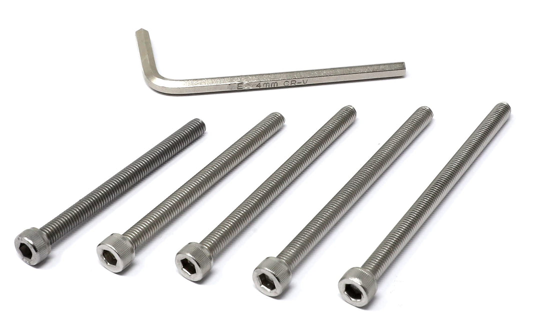25 Pcs M5 x 60/65/70/75/80mm Thread Pitch 0.8 mm Stainless Steel 304 Hex Socket Head Cap Screws Bolts Assortment Kit