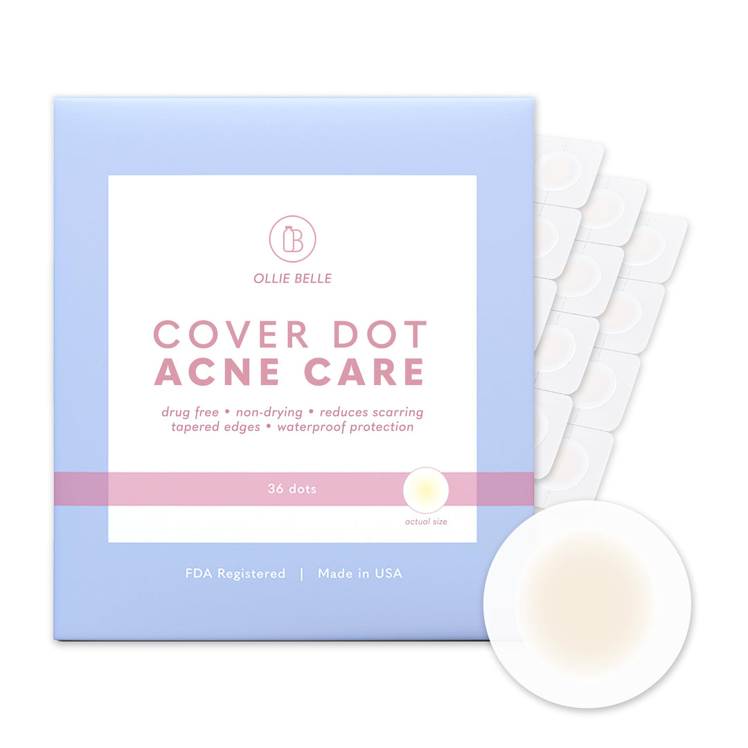 Cover Dot Acne Care (36 Dots) Exposed Skin Blemish Treatment with Hydrocolloid | Clear, Waterproof Patch | Oil and Pimple Absorbing | Men, Women, and Teens