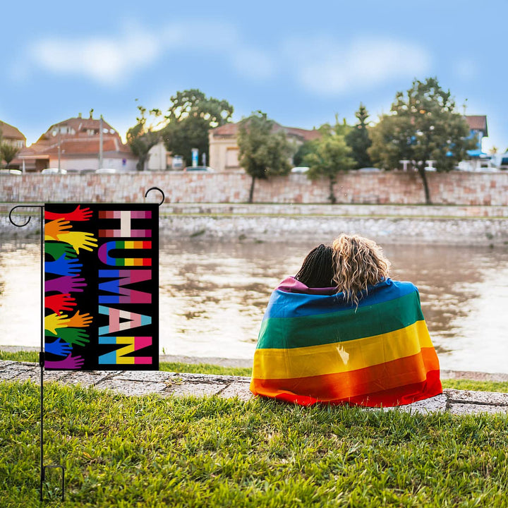 Nepnuser Linen Pride Month Garden Flag LGBTQ Gay Lesbia