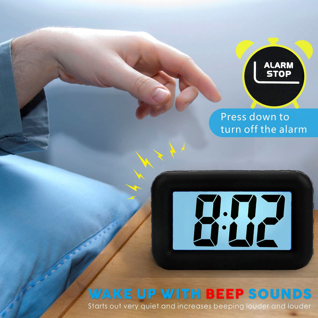 Plumeet Digital Alarm Clock Kids Alarm Clock with Snooz