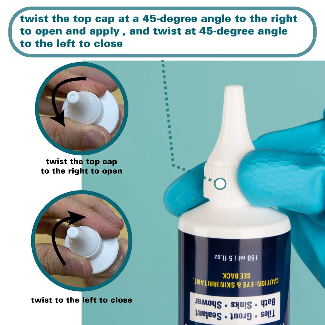 Skylarlife Grout Silicone Caulk Whitener, Black Stain P