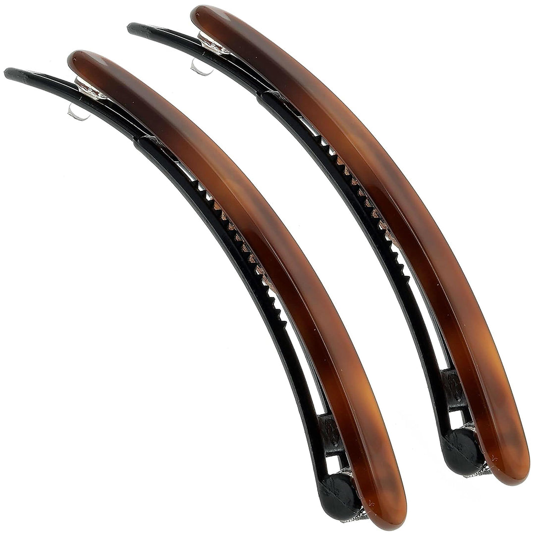 Paris CP2250/2 French Hair Slides Clips for Women, Handmade, Girls Side Slide-in Barrette Clip, Hair Accessories for Women. Strong Hold No Slip Grip Fashion Durable and Styling, Made in France