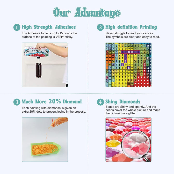 NAIMOER 5D Cows Diamond Art Kits for Adults,Diamond Art