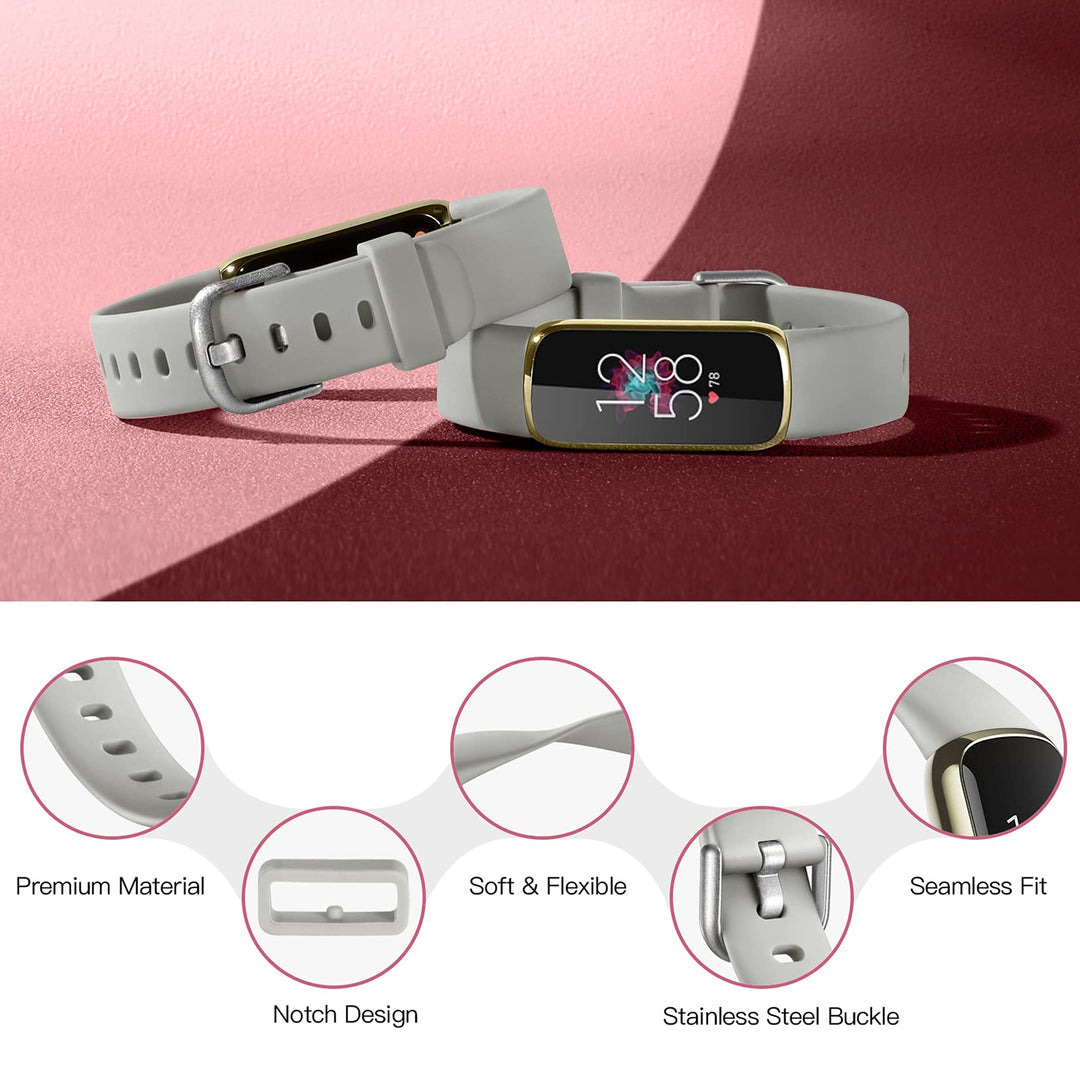 Maledan 6 Pack Bands Compatible with Fitbit Luxe Bands,