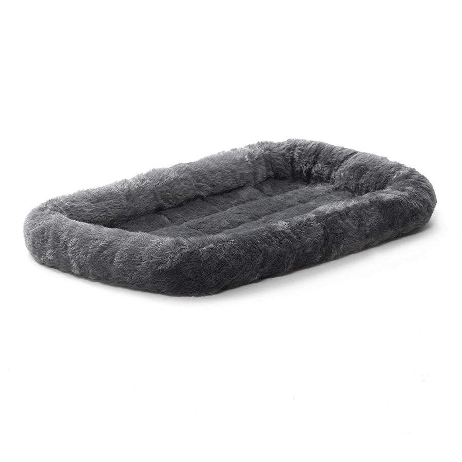 Bolster Dpg Bed 22L-Inch Gray Dog Bed or Cat Bed w/Comfortable Bolster | Ideal for XS Dog Breeds & Fits a 22-Inch Dog Crate | Easy Maintenance Machine Wash & Dry
