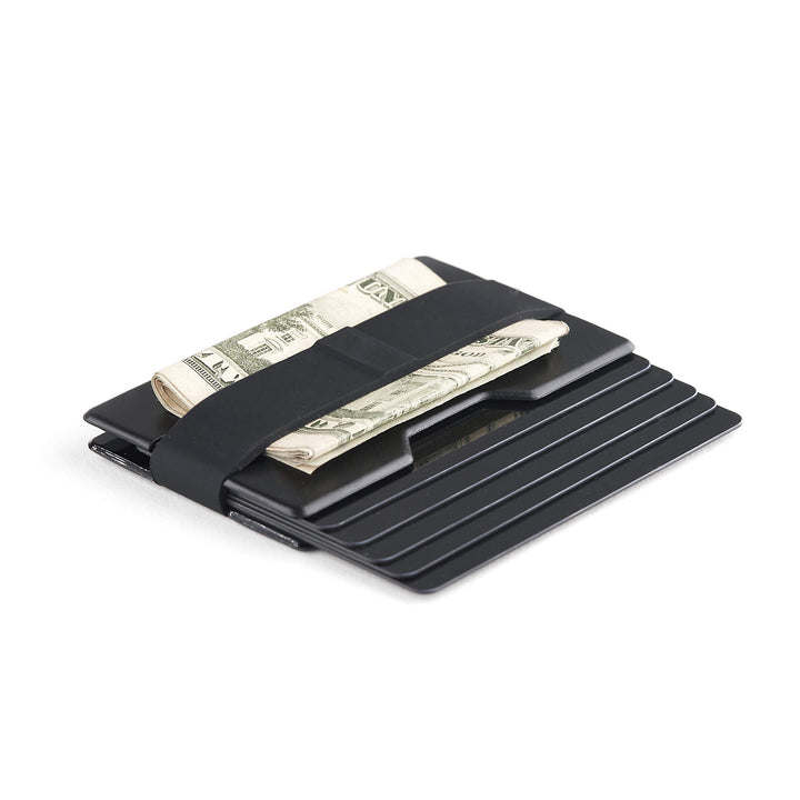 Radix One Slim Wallet (Smoke/Black) - Minimalist Ultralight Thin Polycarbonate Money Clip