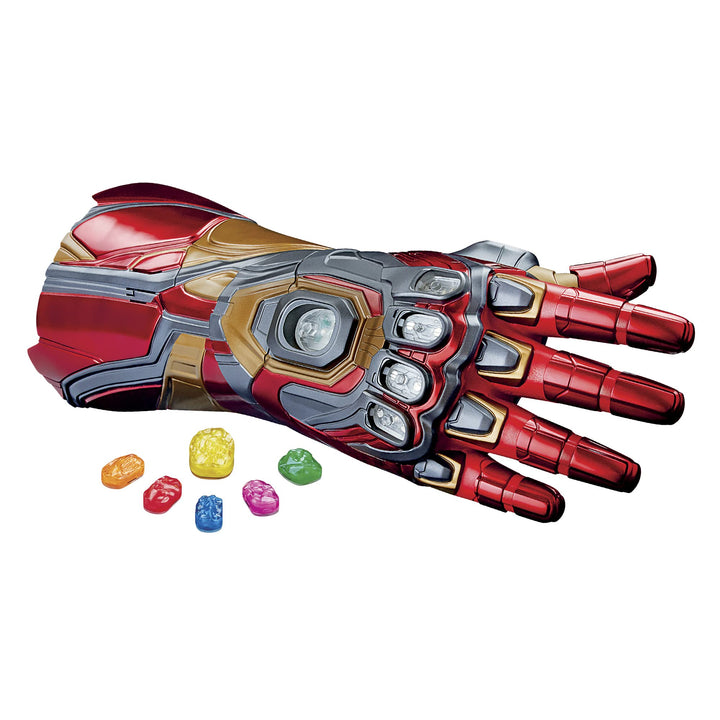 Marvel Legends Series Iron Man Nano Gauntlet Articulated Electronic Fist with Lights , Authentic Movie Sounds and Removable Infinity Stones