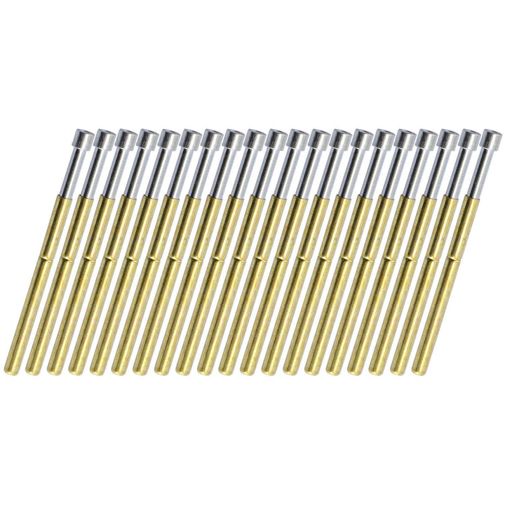 15pcs P75-E2 Spring Test Probe Pogo Pin Test Tools Dia 1.3mm Conical Head 1.02mm Thimble Length 16.5mm PCB Testing Pin Spring Contact Probe