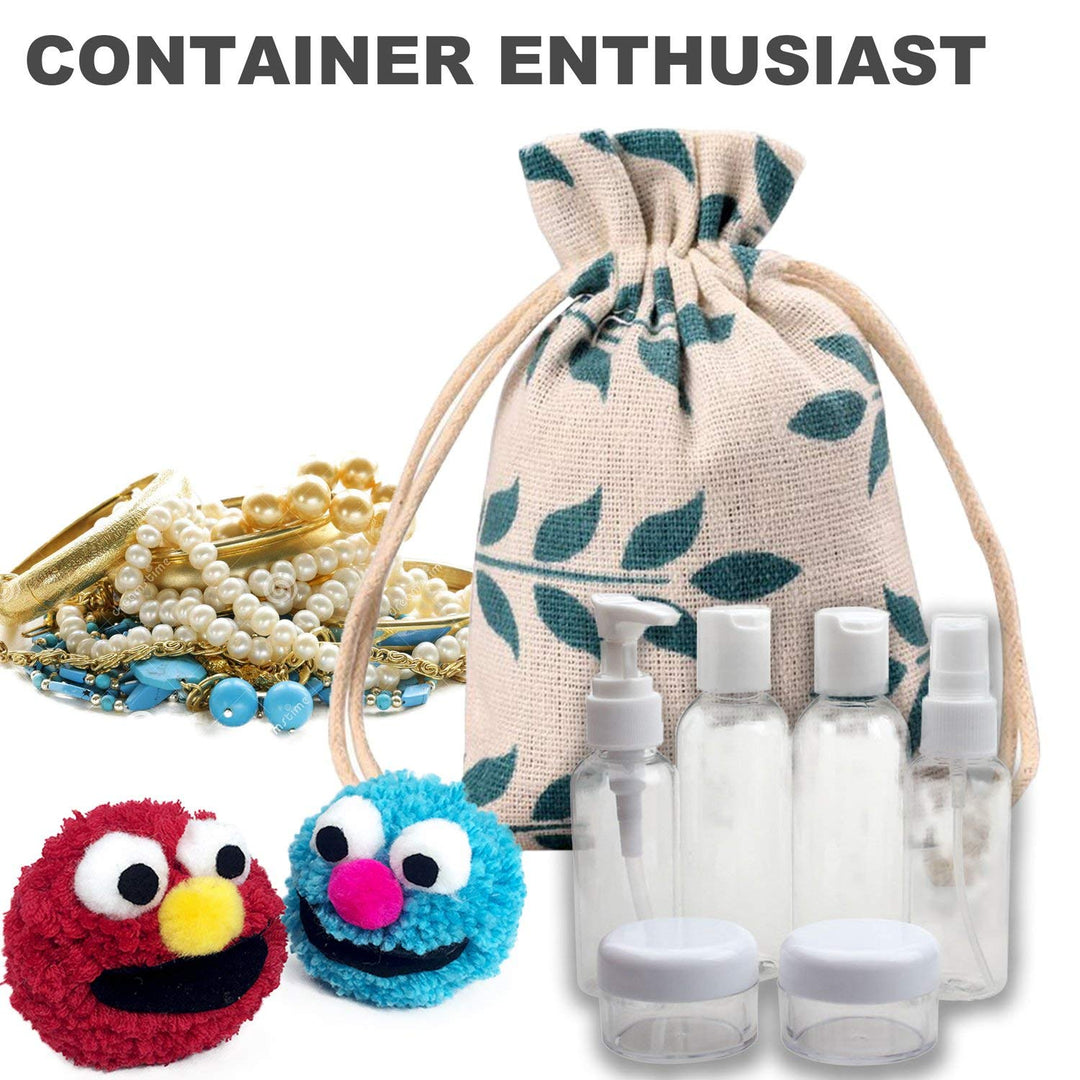 Meta-U Burlap Bags with Drawstring- Storage Bag- Sachet