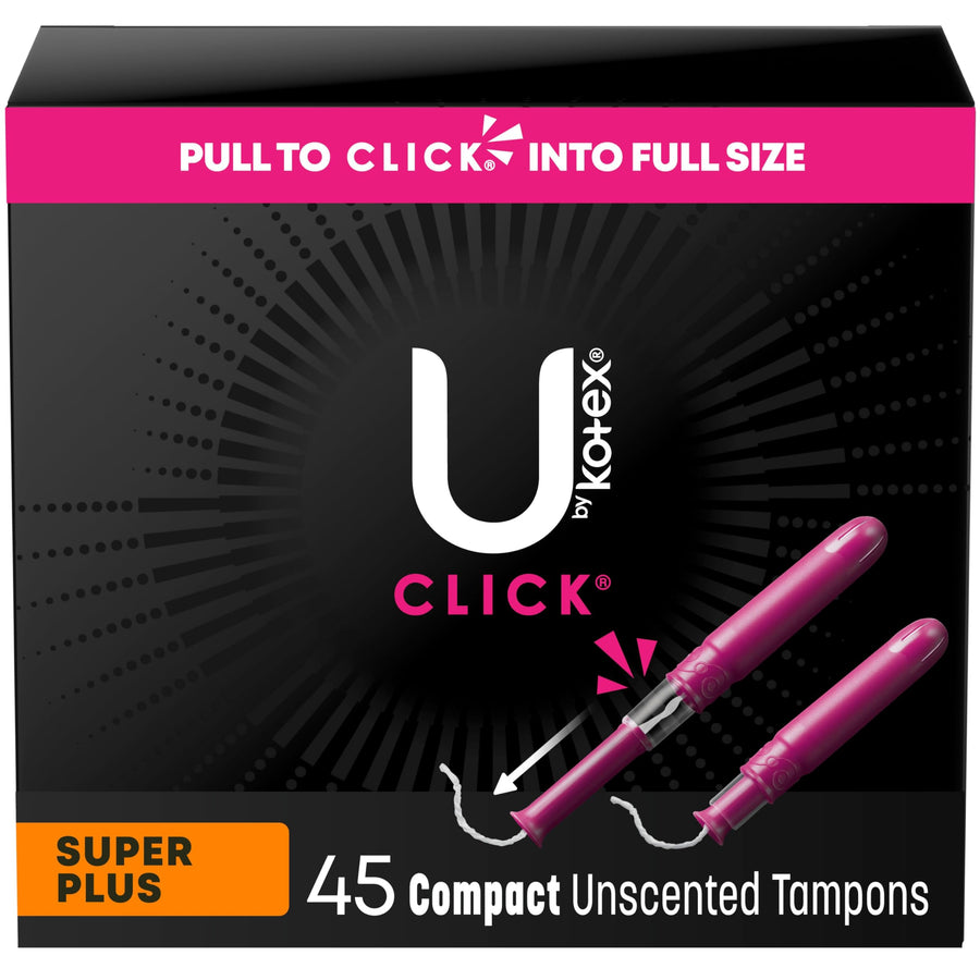 U by Kotex Click Compact Tampons, Super Plus Absorbency