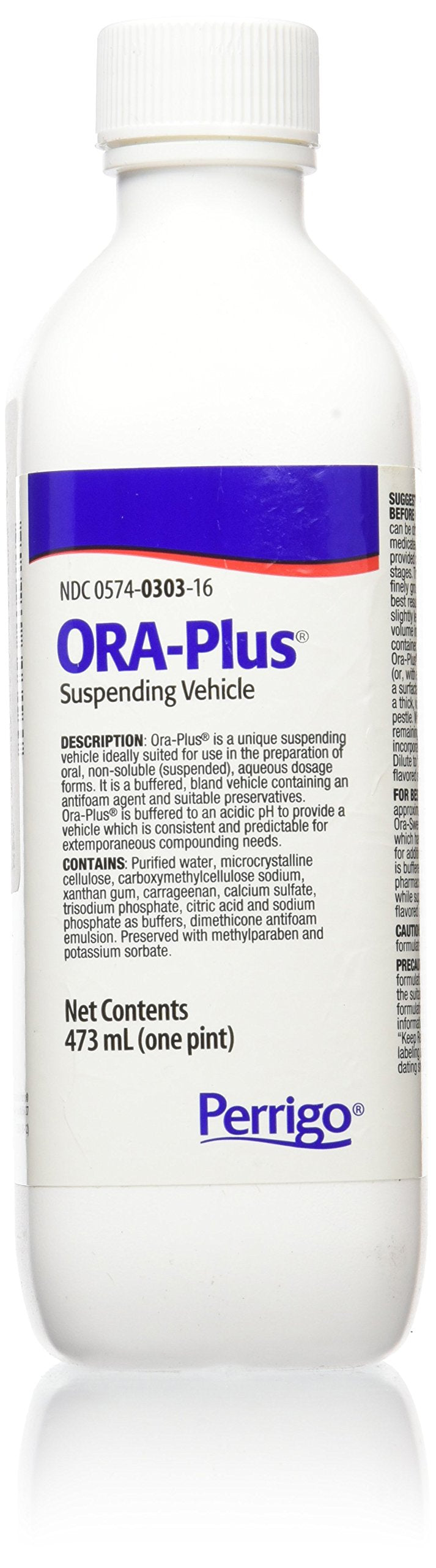 Ora-Plus Oral Suspending Vehicle, 16 Ounce