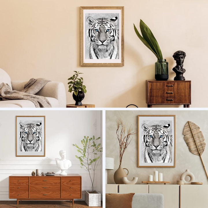 NAIMOER Tiger Diamond Art Kits for Adults,5D Diamond Ar