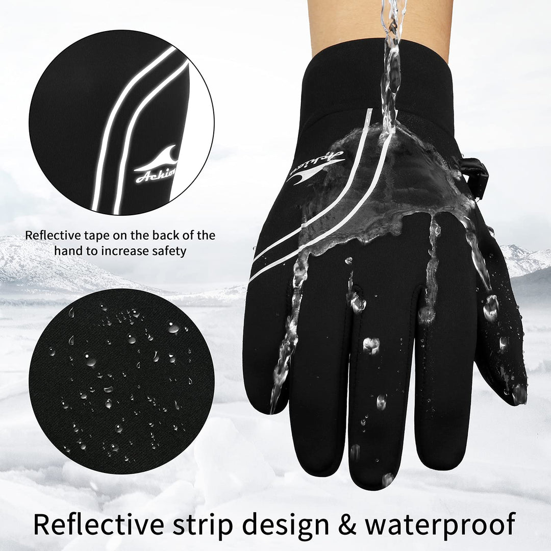 Winter Running Gloves for Men Women,Lightweight Touchscreen Gloves, Liners Thermal Warm Gloves for Cycling,Driving, Hiking, Walking, Texting