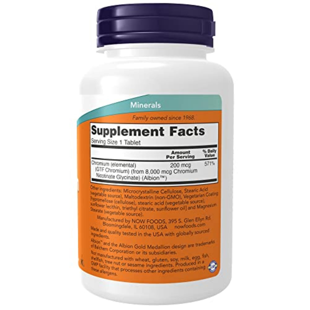 NOW Foods Supplements, GTF (Glucose Tolerance Factor) C
