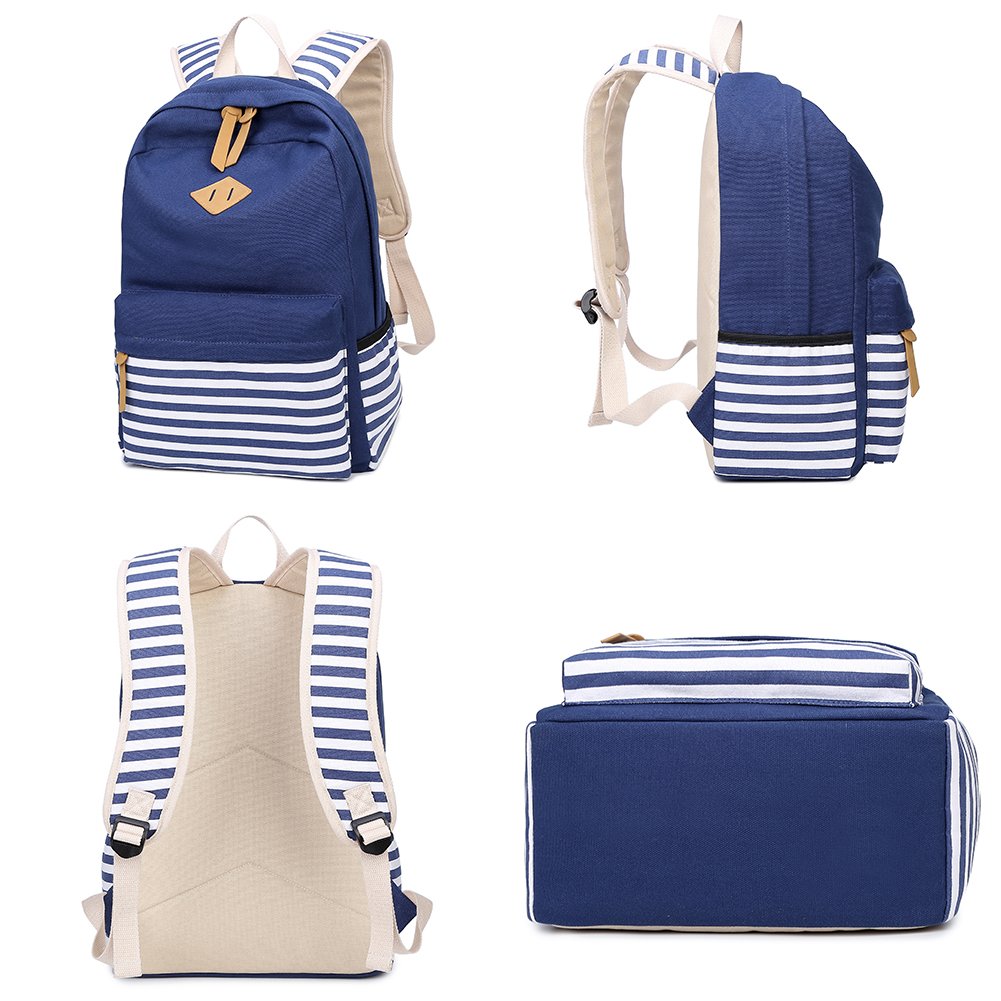 Abshoo Causal Canvas Stripe Backpack Cute Lightweight T