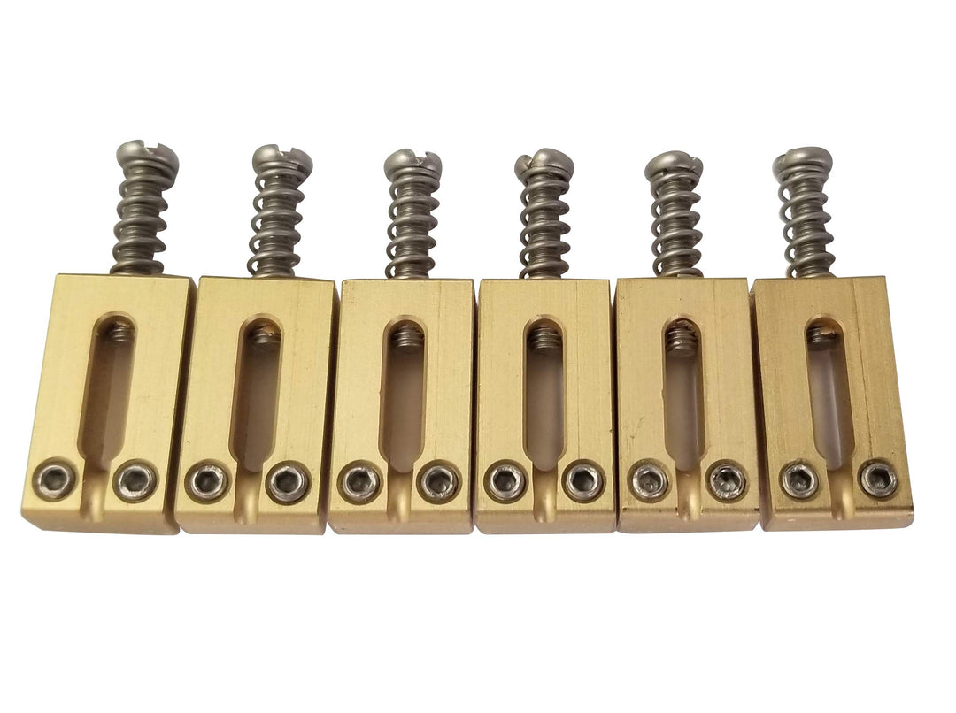 Guitar Bridge Saddles Solid Brass 10.80mm for Fender Stratocaster or Telecaster