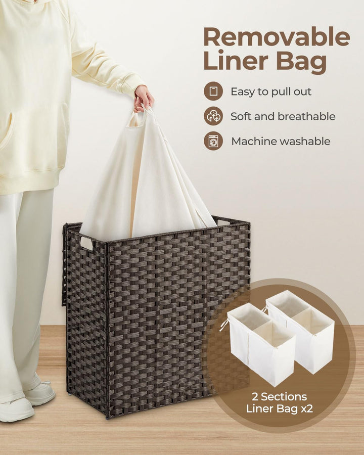Greenstell Laundry Hamper with lid, No Install Needed, 