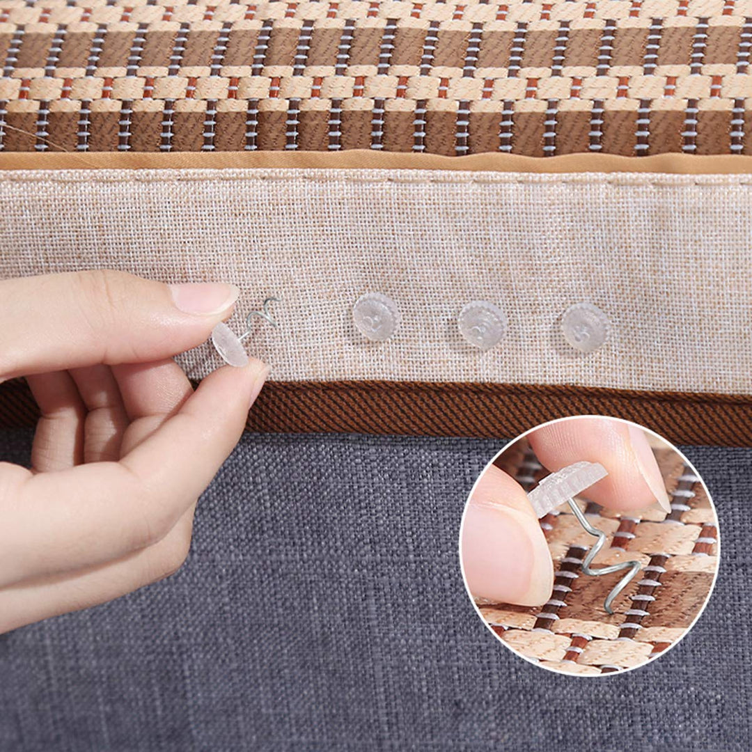 Akstore 60 Pcs Dust Ruffle Pins Bed Skirt Pins Clear He