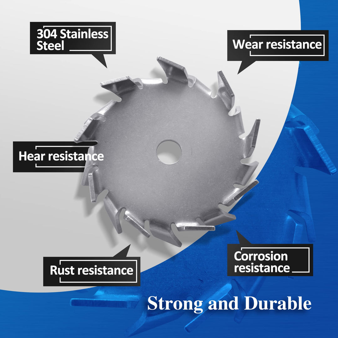 Dispersing Disc Dispersion Impeller - Stainless Steel Dispersing Machine Blade Paddle, 8x300mm Rod with 3cm and 6cm Disc