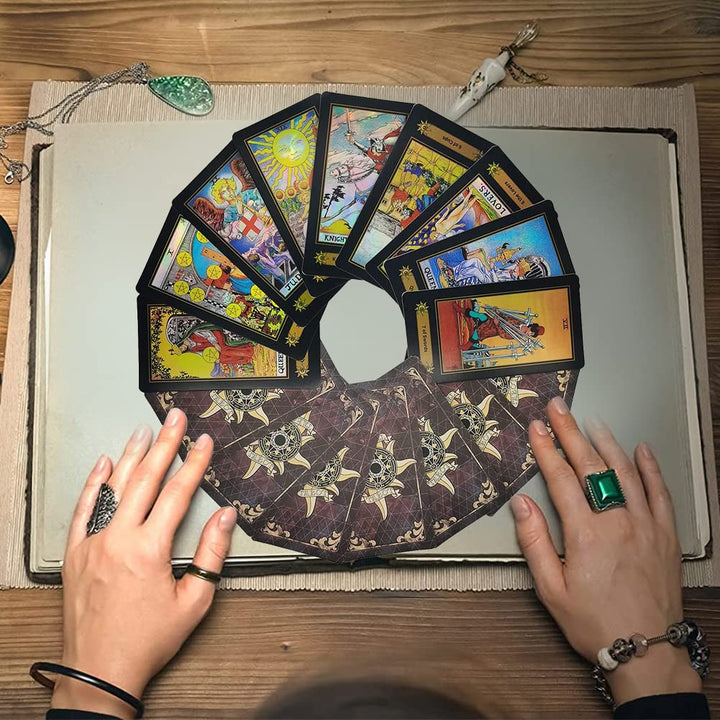 VOVOH Tarot Cards Holographic Tarot Deck for Beginners,