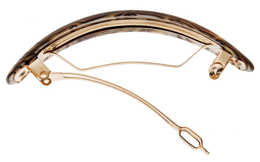 Oval Volume Barrette - Onyx