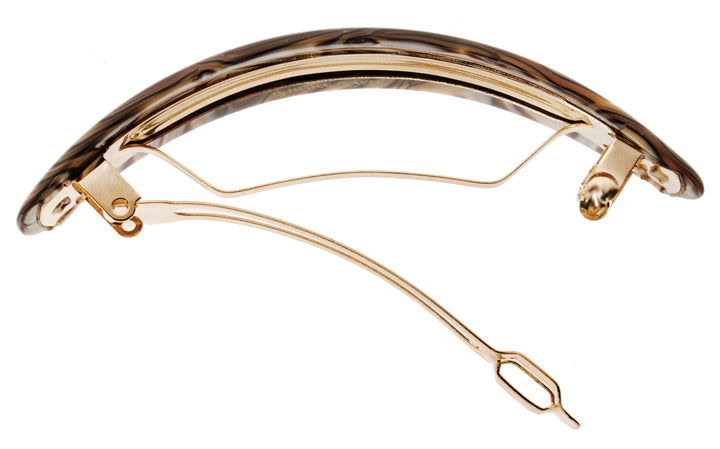 Oval Volume Barrette - Onyx