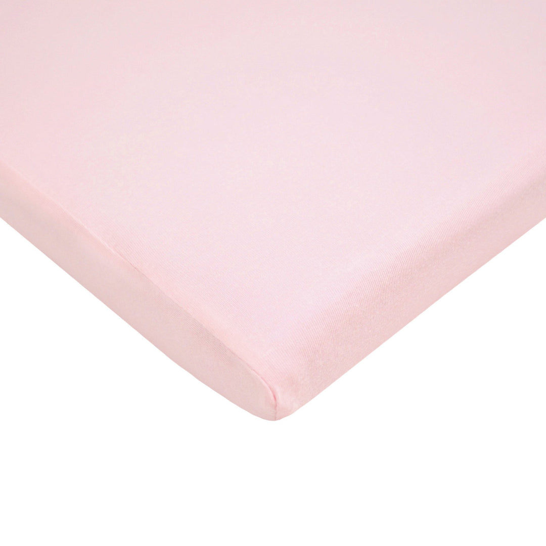 100% Natural Cotton Supreme Jersey Knit Fitted Cradle Sheet, Pink, Soft Breathable, for Girls