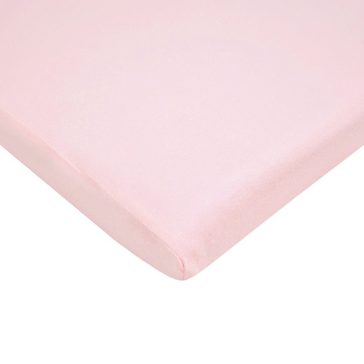 100% Natural Cotton Supreme Jersey Knit Fitted Cradle Sheet, Pink, Soft Breathable, for Girls