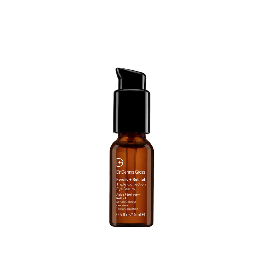 Ferulic + Retinol Triple Correction Eye Serum: for Wrinkles, Loss of Elasticity, and Rough Texture, 0.5 fl oz