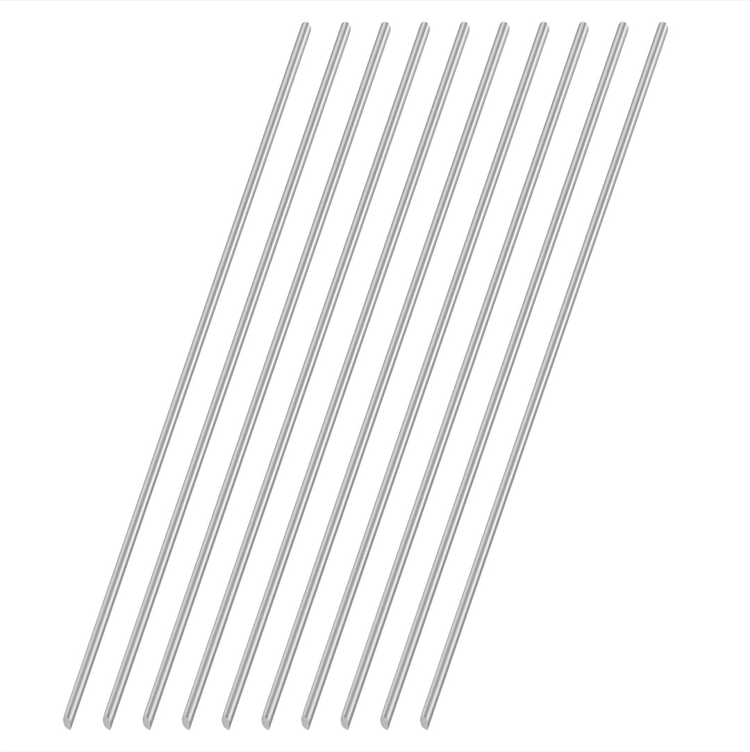 3mm x 300mm 304 Stainless Steel Round Rod, Metal Solid Shaft Rods Lathe Bar Stock for DIY Crafts Model Car Helicopter Airplane 10pcs