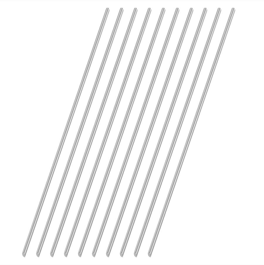 3mm x 300mm 304 Stainless Steel Round Rod, Metal Solid Shaft Rods Lathe Bar Stock for DIY Crafts Model Car Helicopter Airplane 10pcs