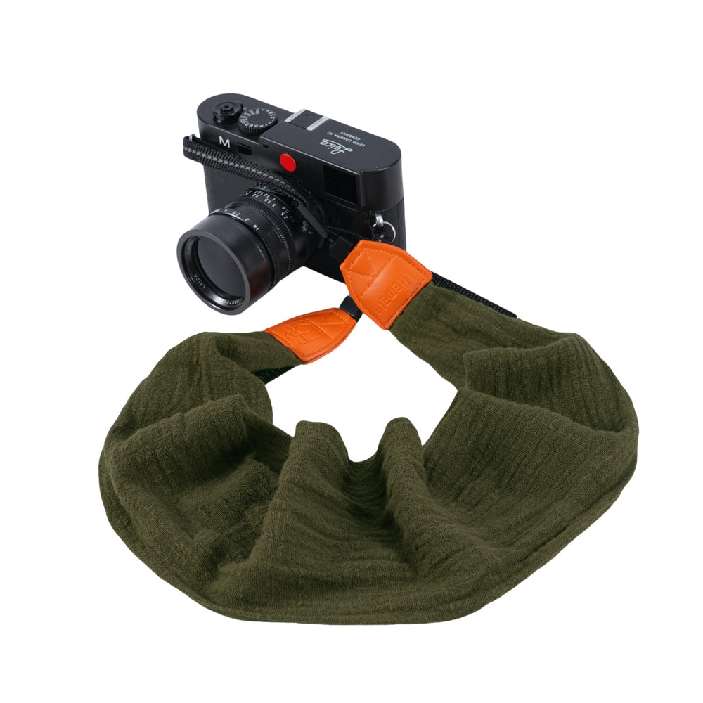 Scarf Camera Strap,DSLR Camera Strap Universal Neck Strap,Fabric of Bohemia Floral Scarf Camera Strap (Blue and White)