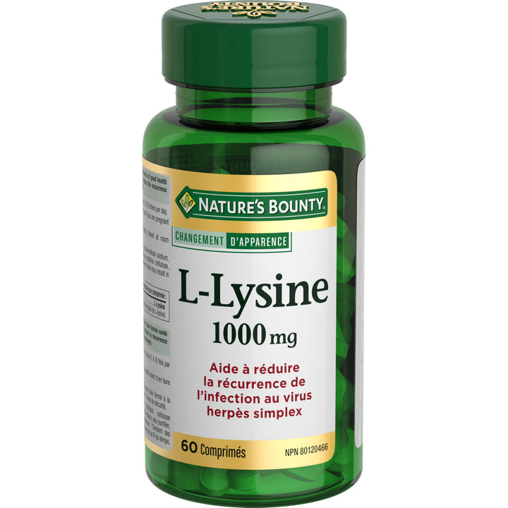 Nature&#39;s Bounty L-Lysine - 1000 mg - 60 Tablets