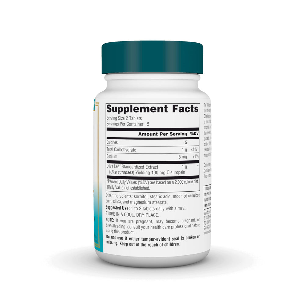 Source Naturals Wellness Olive Leaf - 500 mg - 30 Table