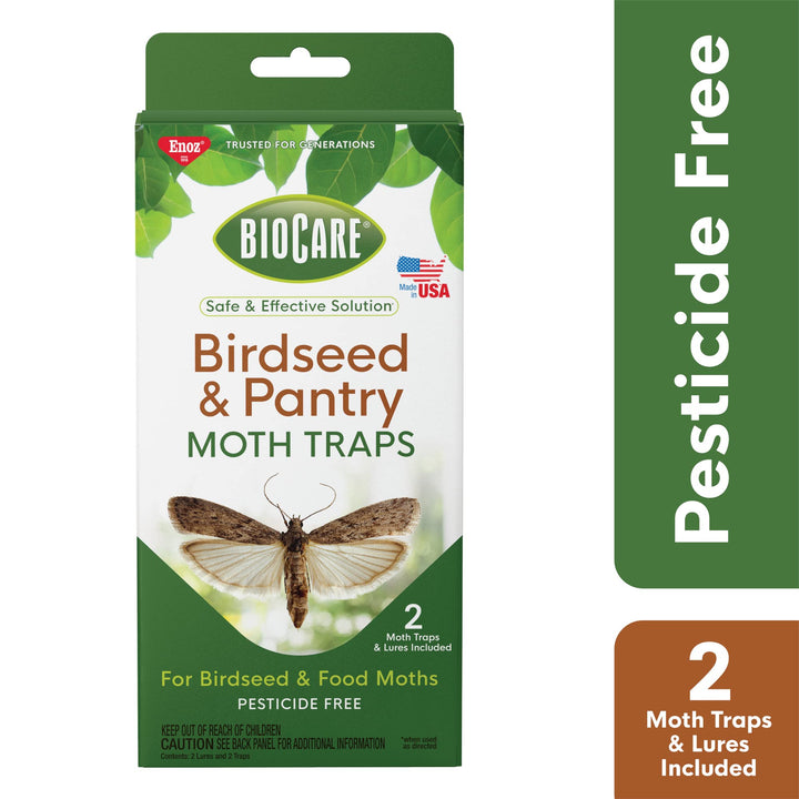 BioCare Birdseed &amp; Pantry Moth Traps, Attracts and Kills Birdseed &amp; Pantry Moths, Non-Toxic, Pack of 2