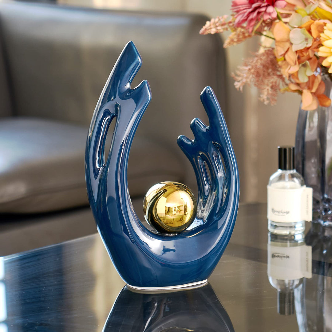 Modern Living Room Decor Art Ceramic Statues for Home Decor Accents Dining Table Decorations for Living Room Office Bedroom Kitchen Apartment Decor