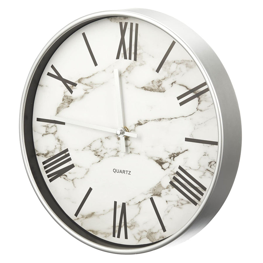 mDesign Modern Stylish Wall Clock for The Office, Bedro