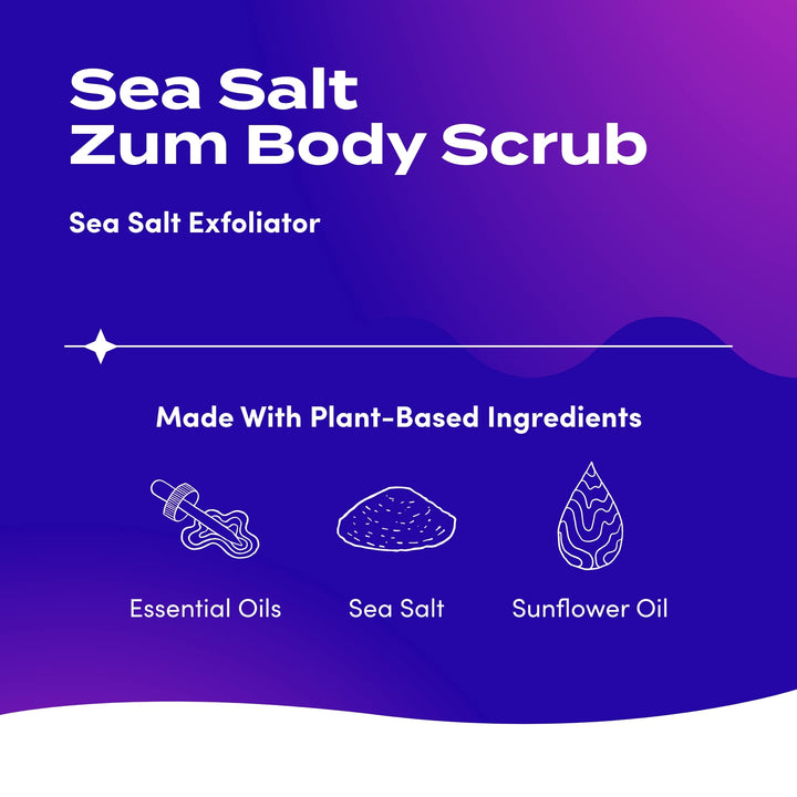 Zum Body Scrub, Sea Salt, 13 Ounce